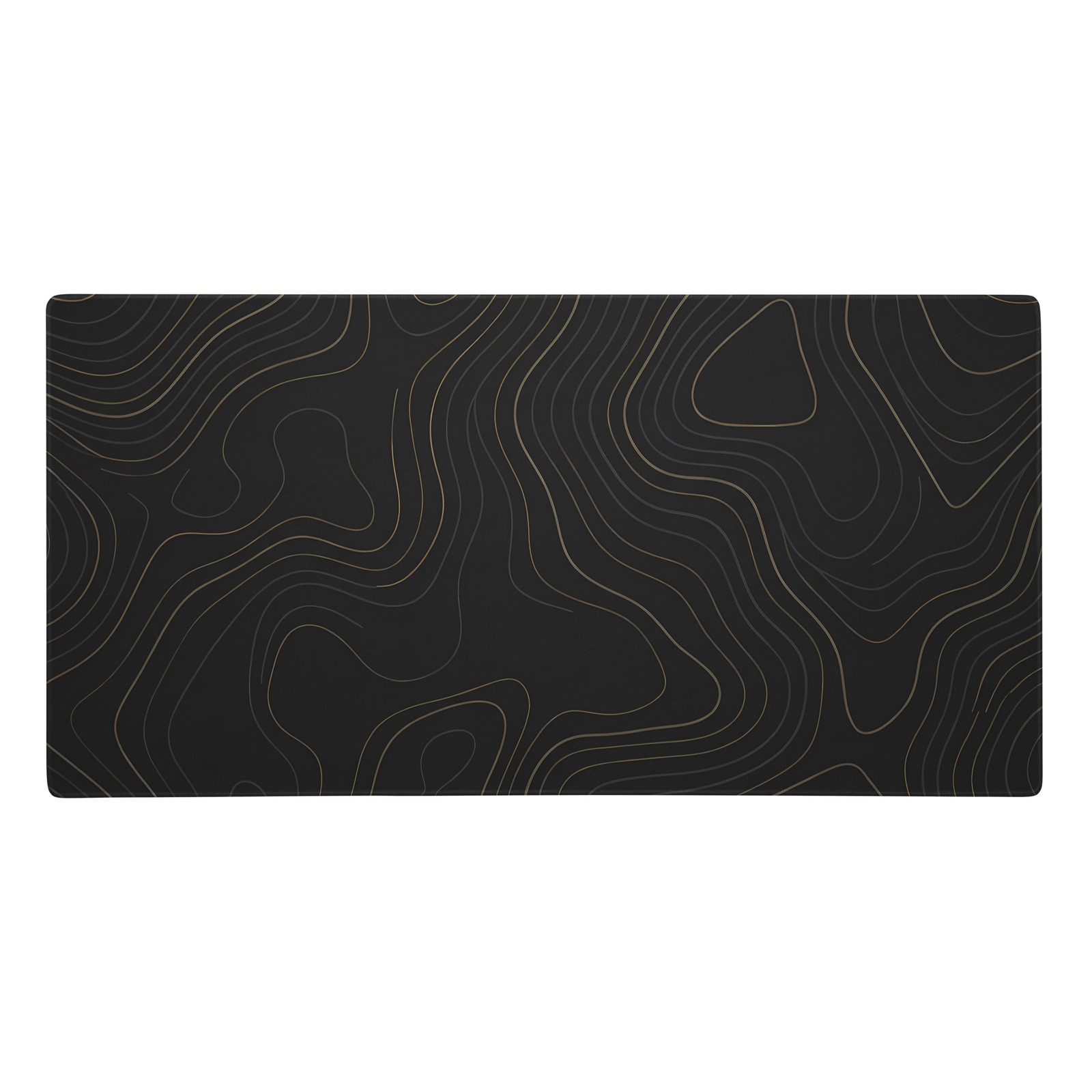 Topographic Map Gaming Mouse Pad XXL Extended Desk Mat 36x18 Minimalist Non-Slip