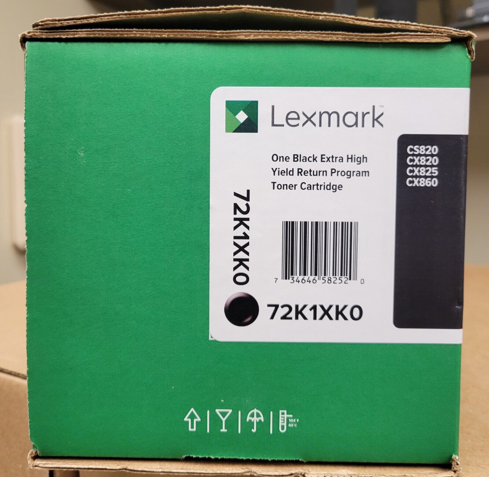Lexmark 72K1XK0 Extra High Yield  Black Toner Cartridge