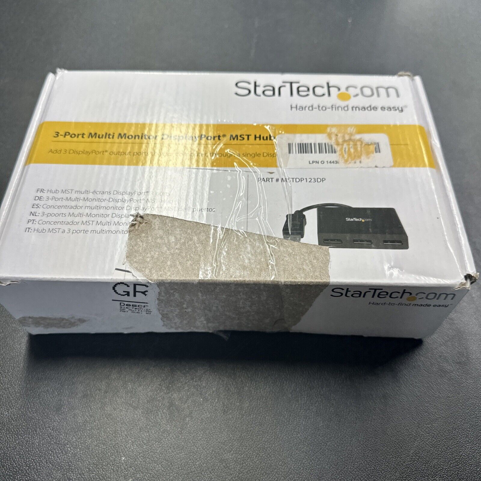 StarTech.com 3-Port Multi Monitor DisplayPort MST Hub - MSTDP123DP