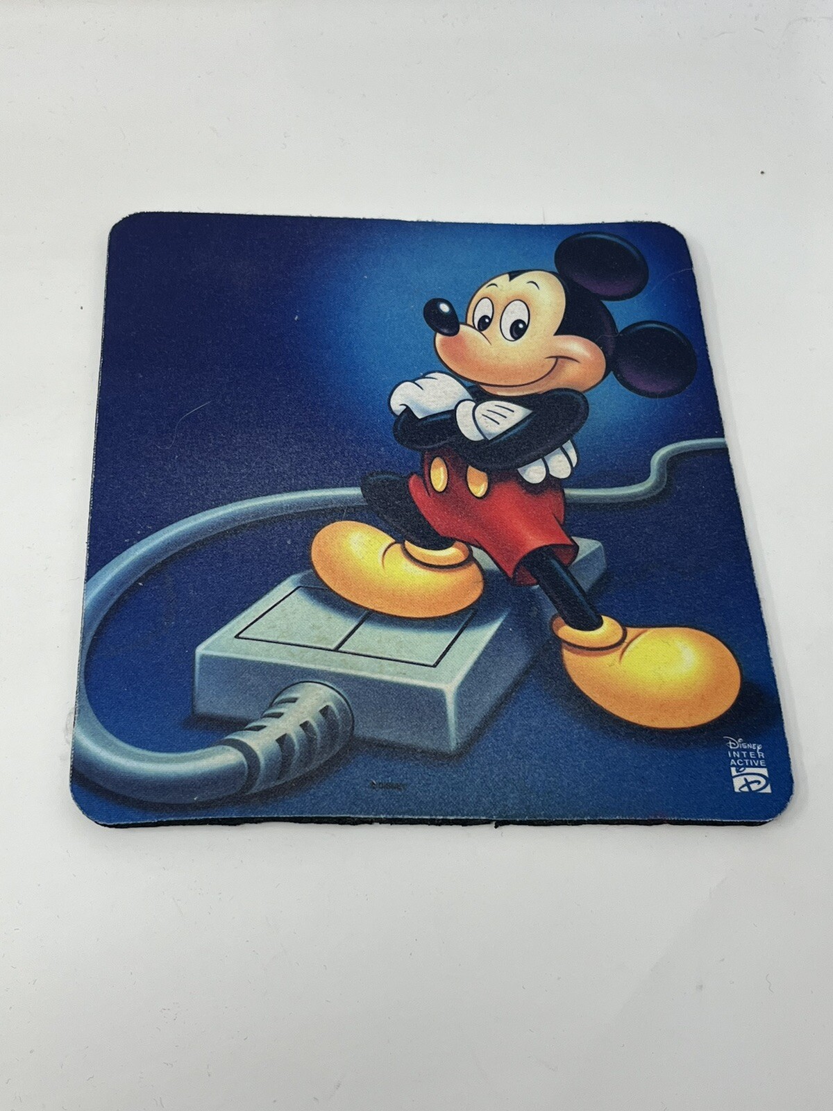 Vintage Mickey Mouse Disney Software Mousepad Computer Pad Rubber 1995