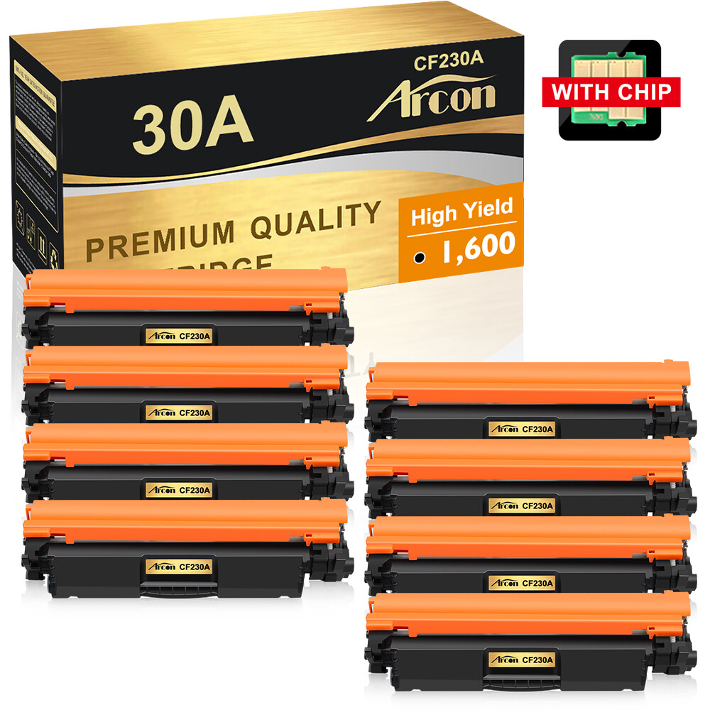 8PK CF230A 30A Toner Compatible With HP Laserjet Pro M203dw MFP M227fdw Printer