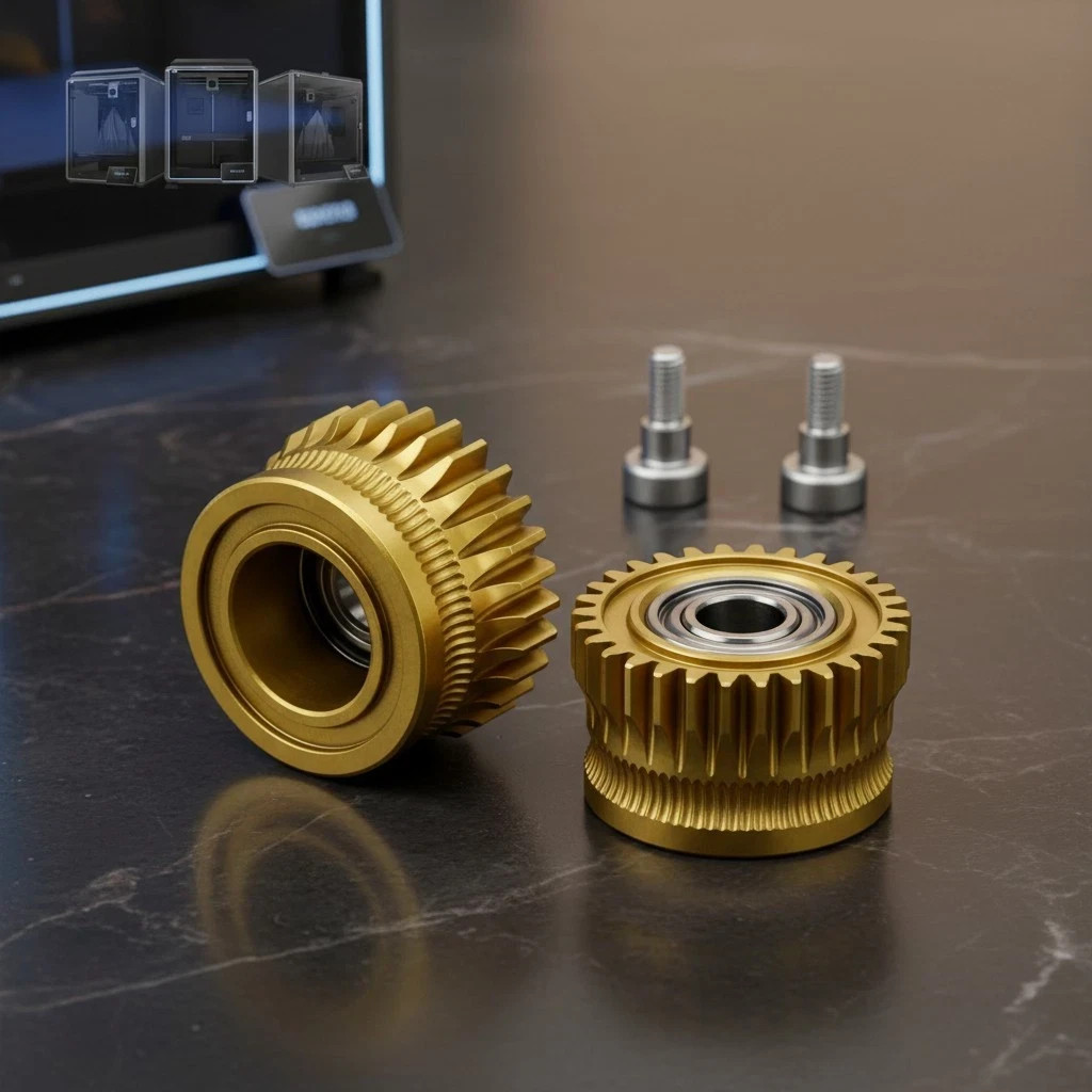 Durable Steel Extruder Gears for Creality K1 Max 3D Printer, High Quality - New