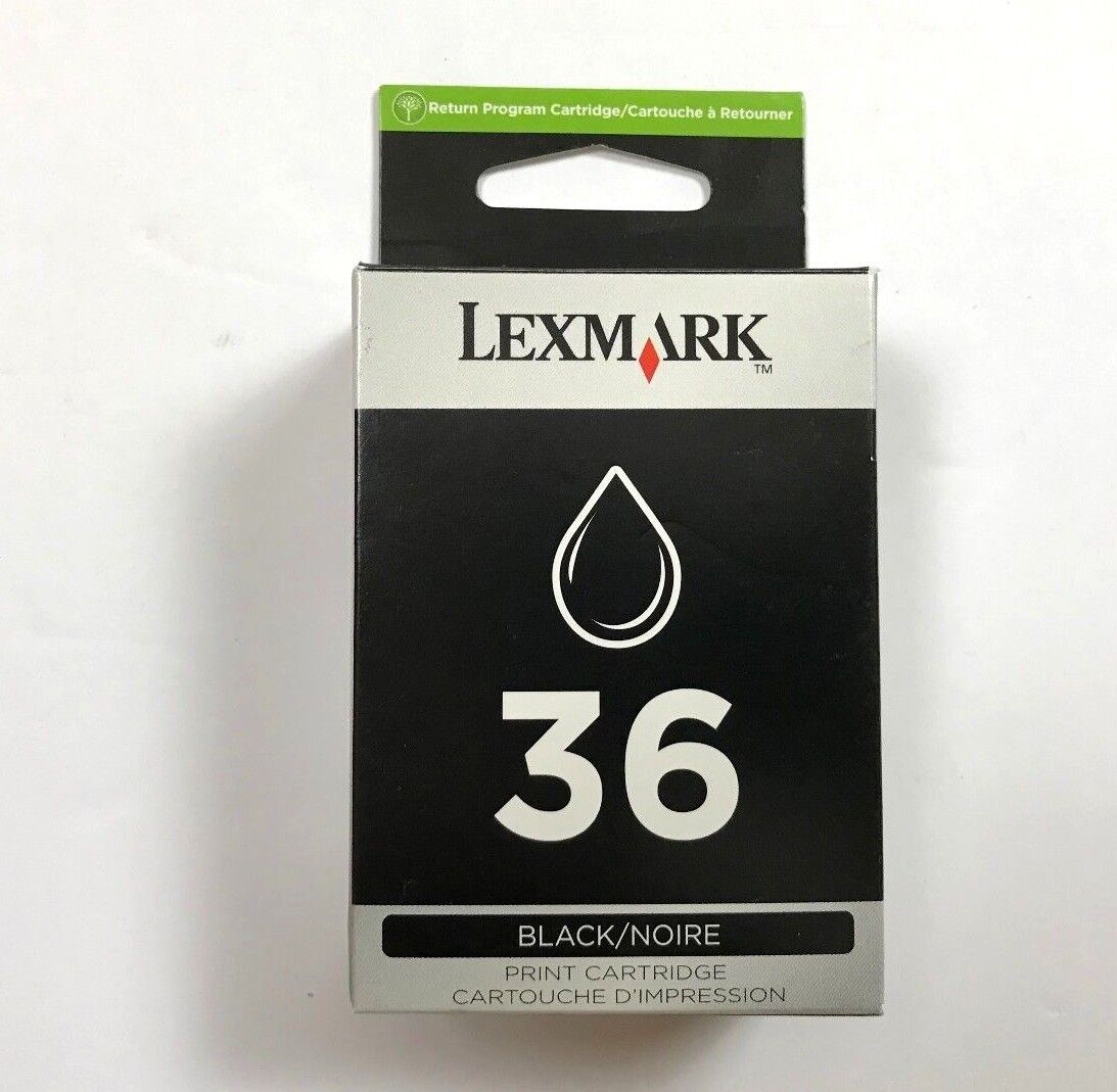 GENUINE Lexmark 36 BLACK Print Cartridge FACTORY SEALED 