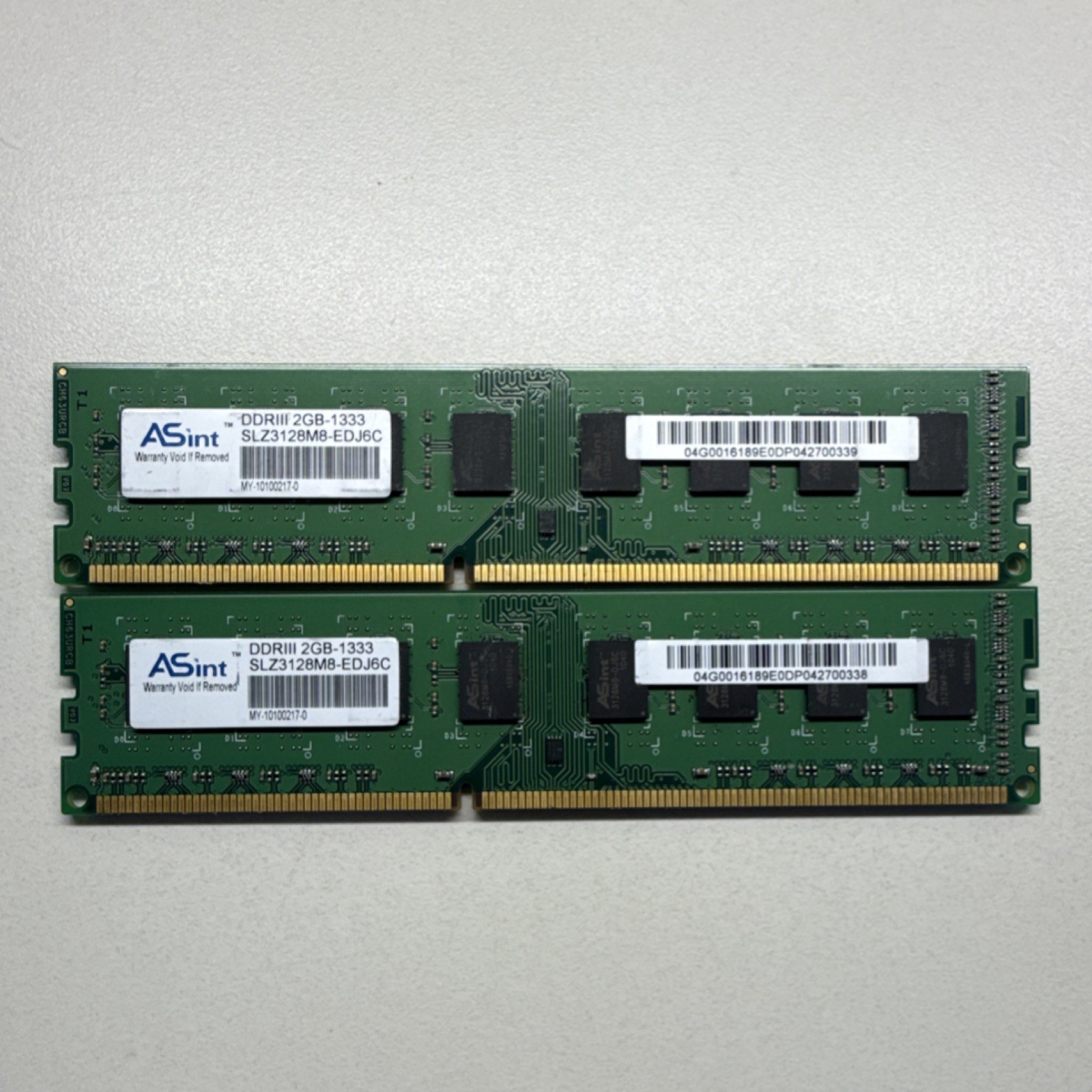 ASint DDR3 SDRAM DIMM DDR3-1333 4GB (2x2GB) RAM Modules 240-Pin