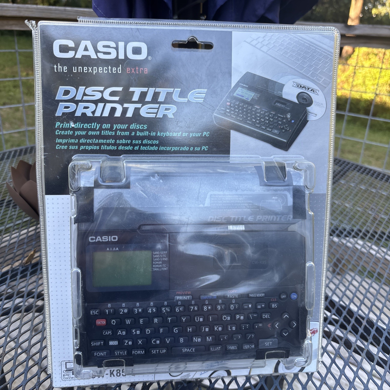 Casio CW-K85 CD/DVD Disc Title Thermal Printer CW-K85-L **NEW**