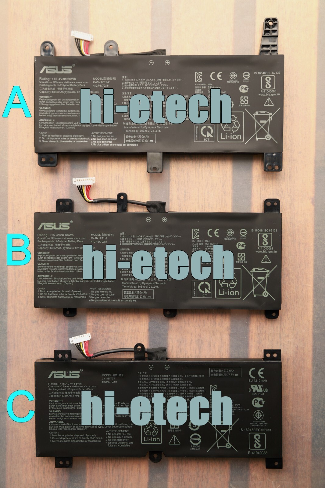 Genuine C41N1731 C41N1731-2 Battery for Asus ROG Strix GL504 GL504GM GL504GS