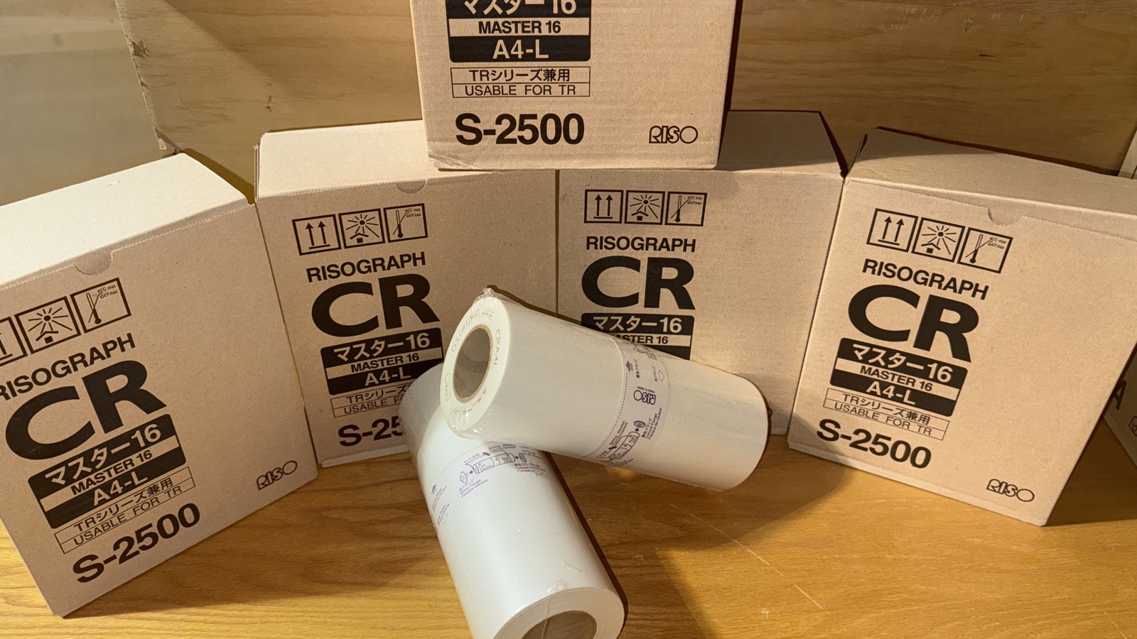Genuine Riso / Risograph S-2500 / S2500 Master Rollers (A4-L) CR Useable for TR