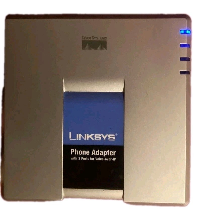 Tested Cisco Linksys Phone Adapter Vonage with 2 Port Voice Over IP VOIP PAP2 