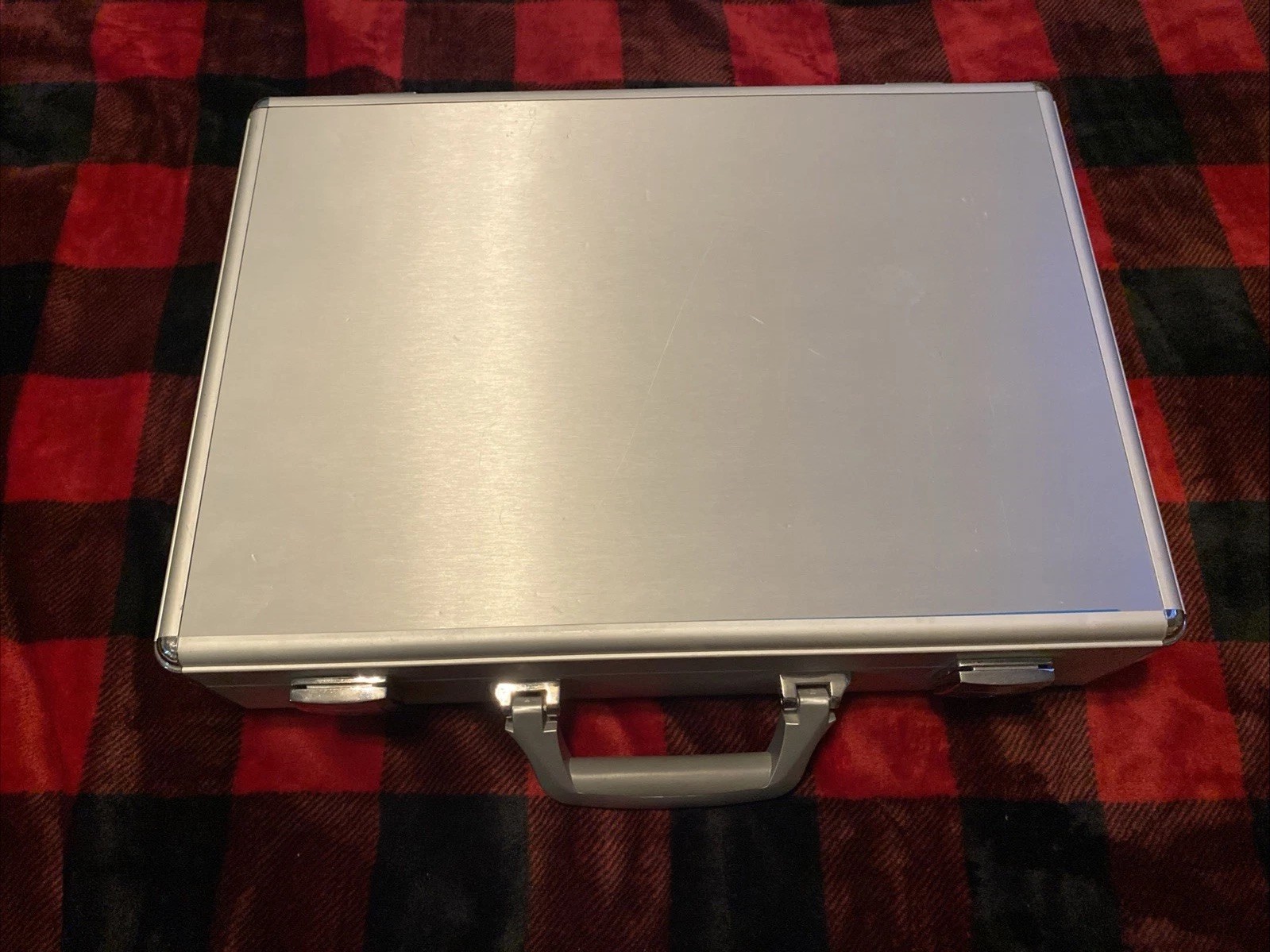 Silver Briefcase Business Travel Case Hard Case