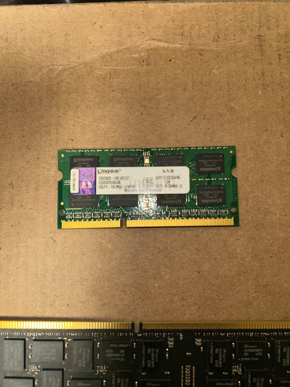 Kingston KVR1333D3S9/4G RAM  Random Access Memory