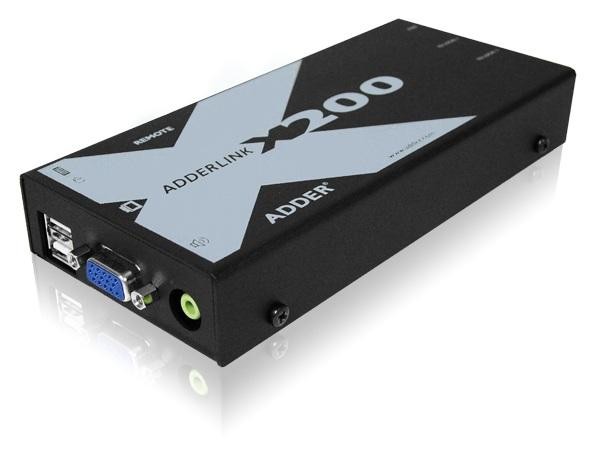 Adder X200A/R-US KVM/USB Extender (Receiver) with Audio for two remote devices