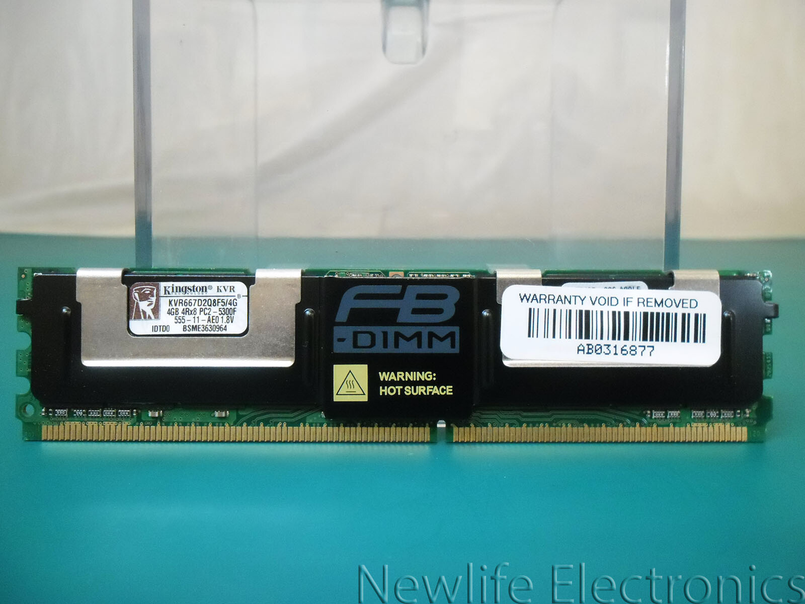 Kingston 4GB PC-5300 FB-DIMM Server Memory KVR667D2Q8F5/4G