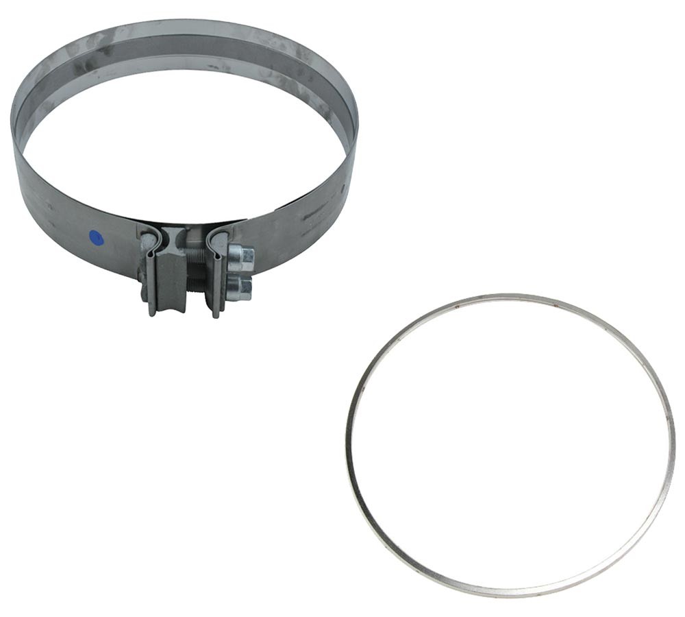 DPF Clamp Gasket Gray & 10.5" Diesel Particulate Filter Clamp Stainless Steel...