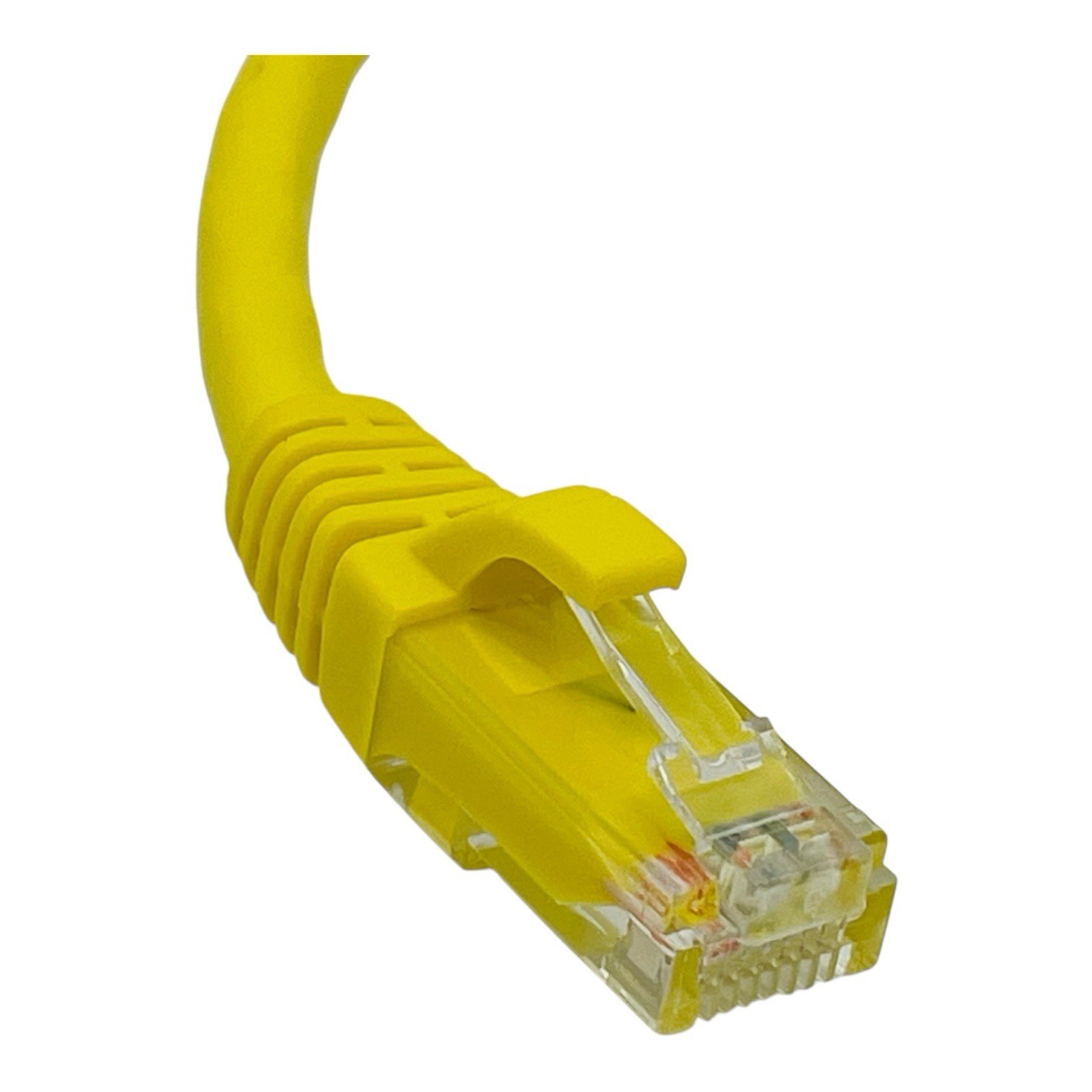 Qty 10 Legrand Quiktron RJ-45 Male-Male Copper Patch Cables Cat6 Yellow 15ft