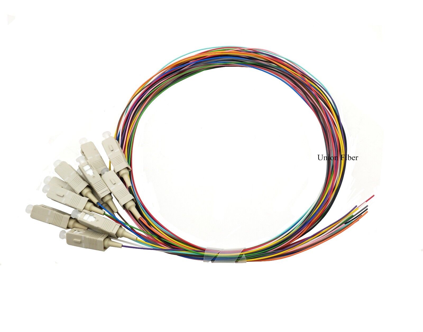 10sets 12 Color Fiber Optic FTTH SC Multi Mode 1.5 Meters Fiber Optic Pigtail