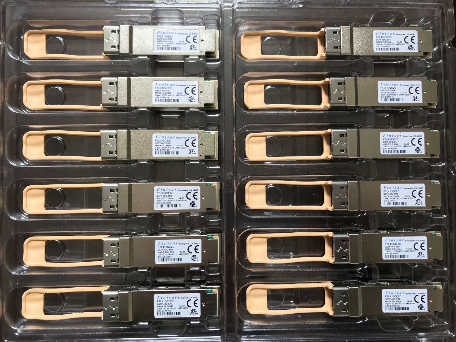 Finisar 40G QSFP+SR4 for SFM40G-SR4 XILINX Solarflare NetGear SFN8542 SFN8542