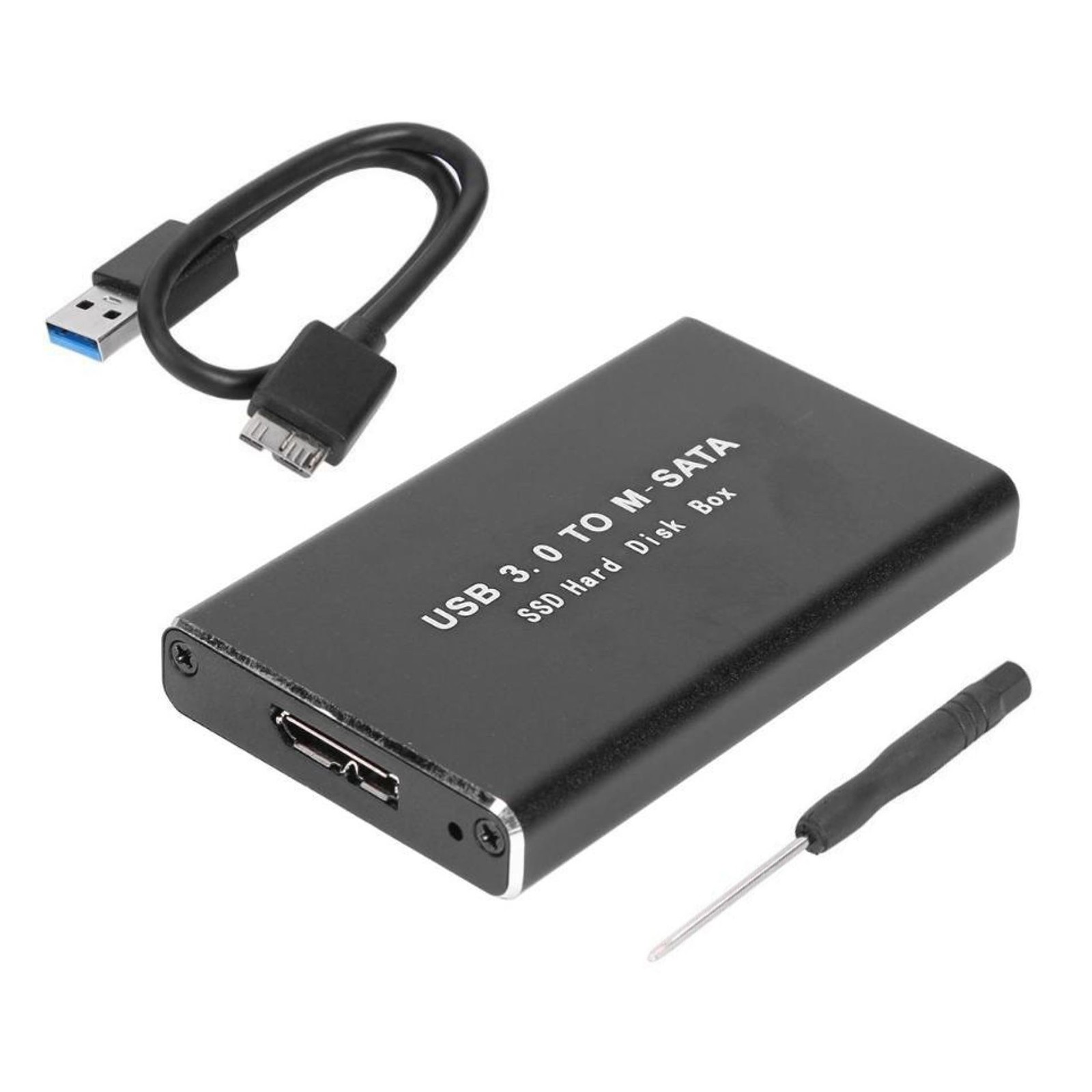 Dual-Size 30/50mm USB 3.0 mSATA SSD Case W/USB UASP Function 6Gbps Transfer