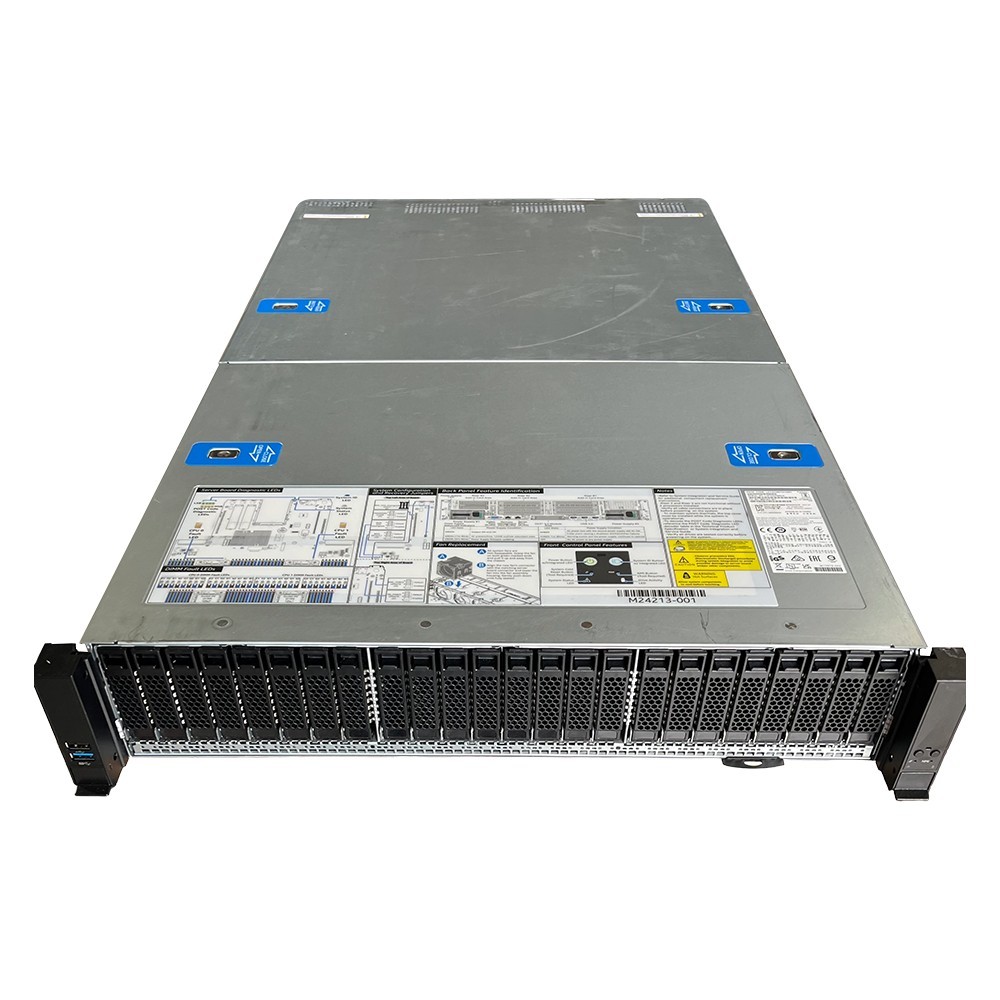 2U 24x Gen4 U.2 NVME Intel M50CYP2UR Server 2x IceLake 6348 1TB Optane RAM JBOF