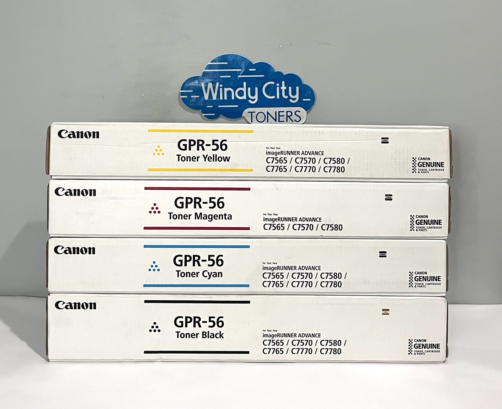 Canon GPR-56 Black Cyan Magenta Yellow Toner Set imageRUNNER ADVANCE C7565i II