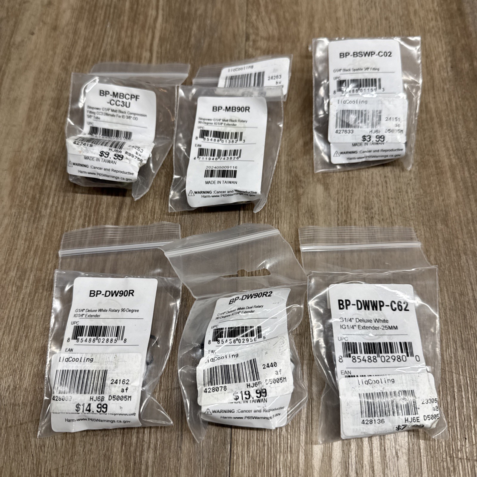 Bitspower Extender And Fitting Lot Of 6