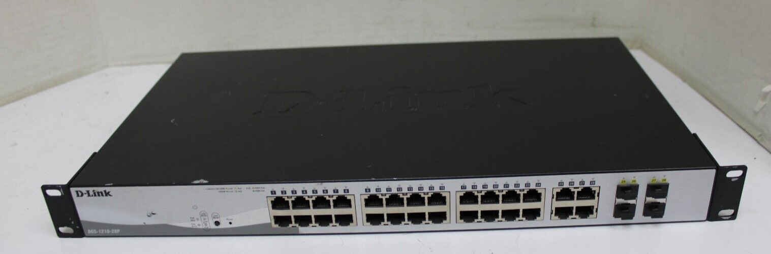 D-Link DGS-1210-28P 24-port Gigabit POE 4-port SFP Managed Network Switch
