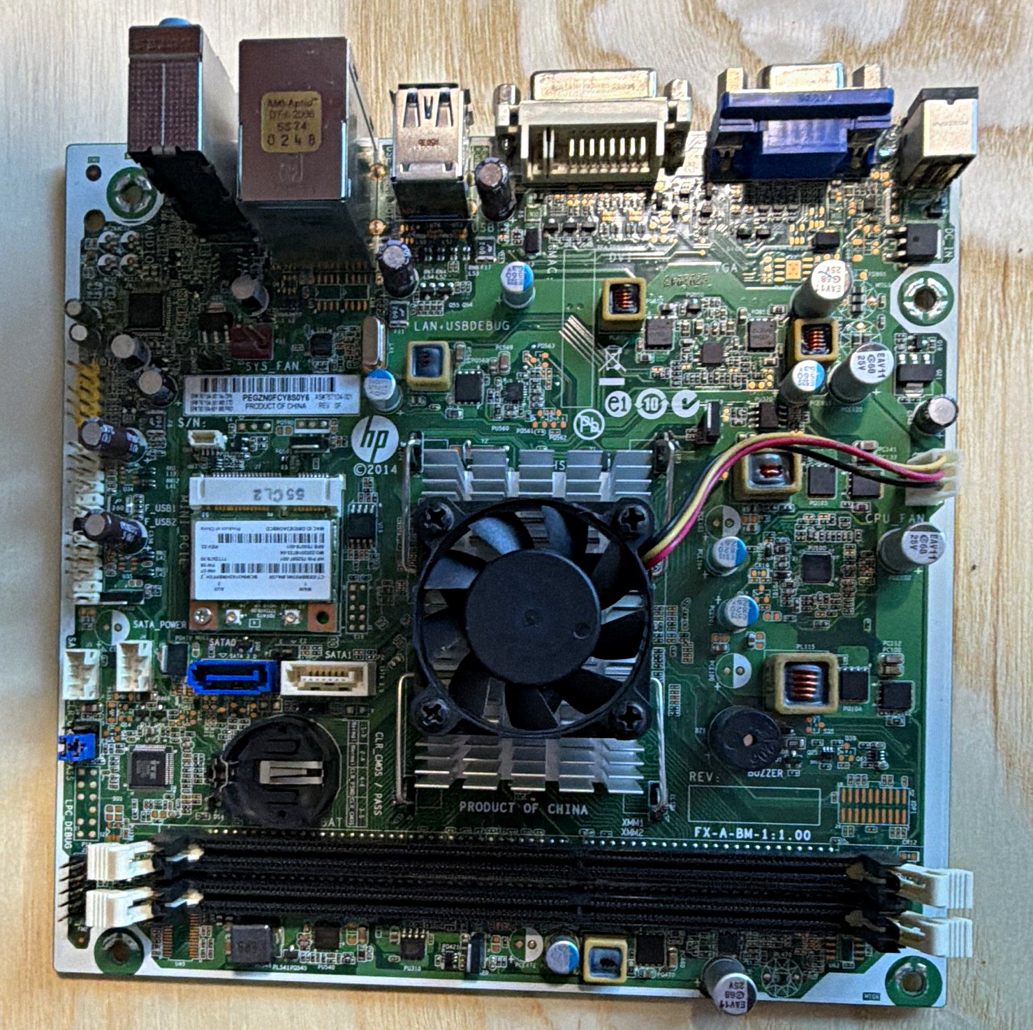 READ DETAILS-HP PEGZN0FCY8S0Y6 Mini-ITX Intel DDR3 2 DIMM DVI VGA MPN 767104-001