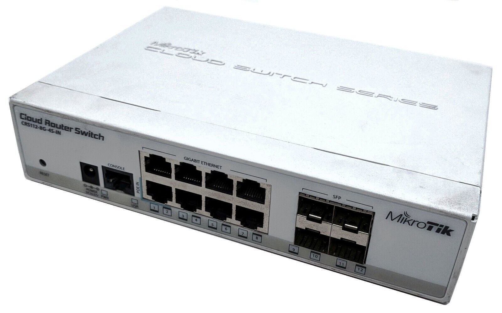 MikroTik Cloud Router Switch L3 8x10/100/1000 (PoE) CRS112-8G-4S-IN - RESET