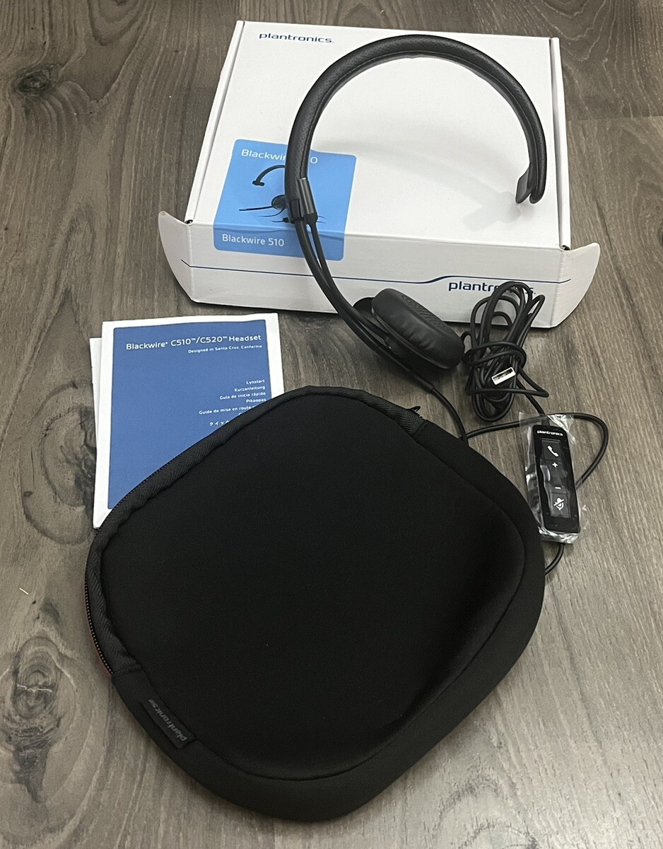 Plantronics BLACKWIRE C520 88860-01 Headset W/ Case NEW Open Box 