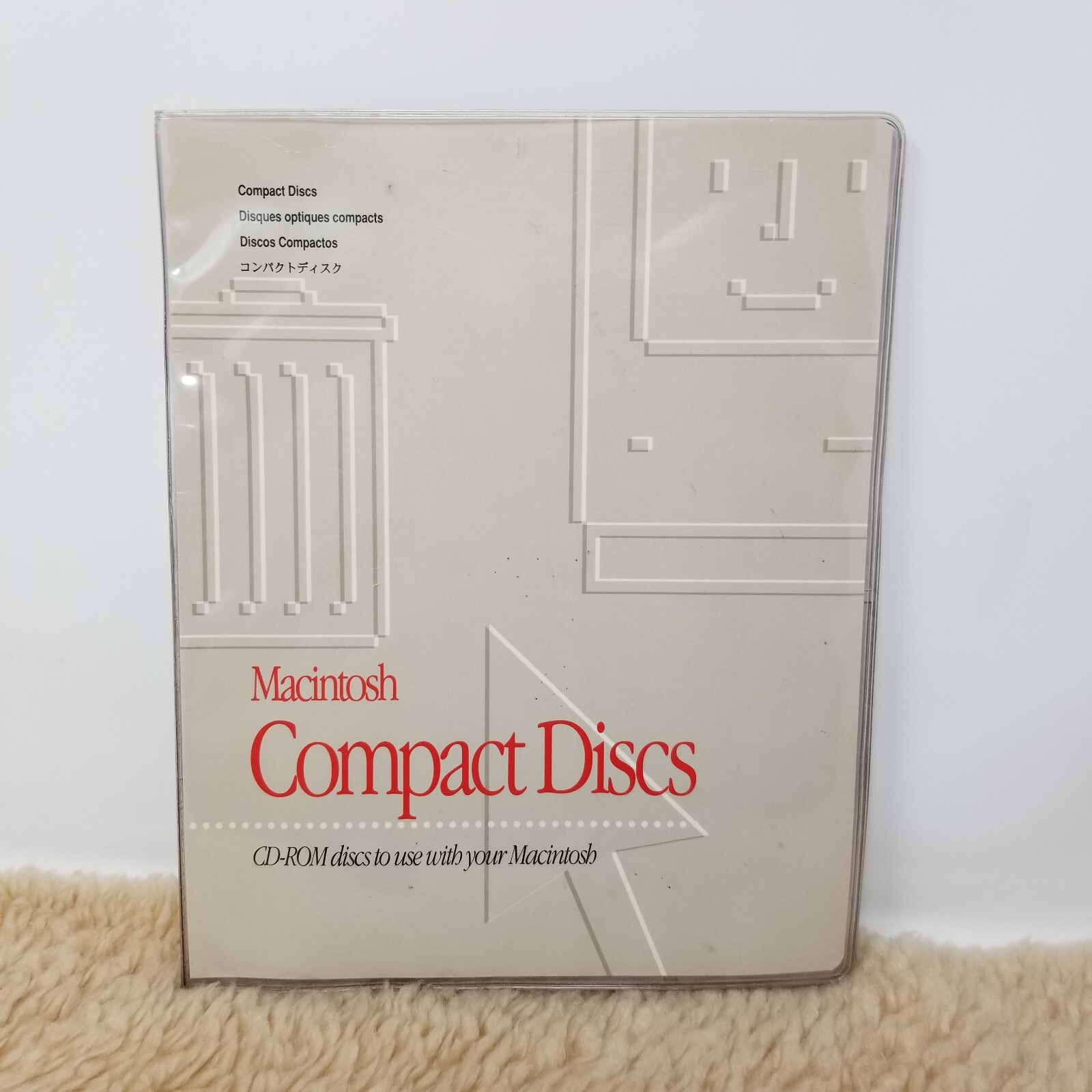 VTG 1994 Apple Macintosh Compact Discs CD-ROM Folder RARE See Pics
