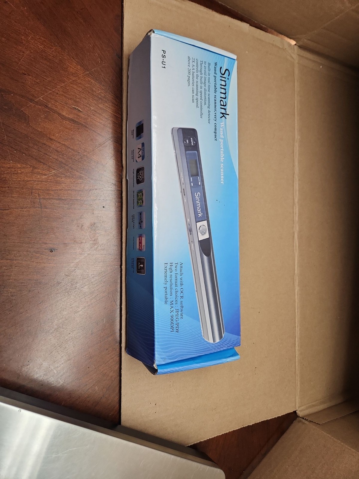 Sinmark PS-U1 Portable Wand Scanner with OCR Software