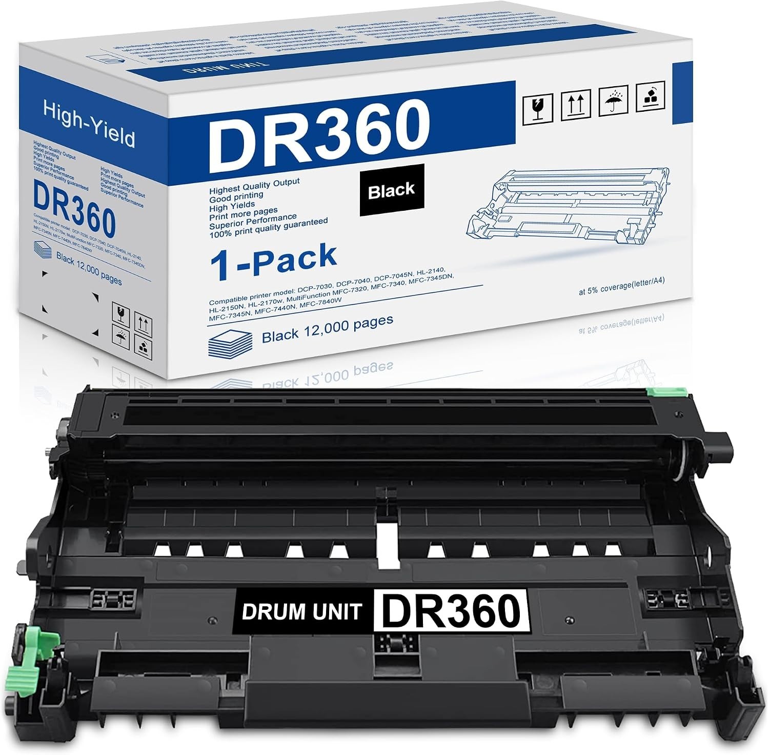 DR360 Drum Unit (Not Toner) Replacement for MFC-7340 MFC-7345DN MFC-7345N