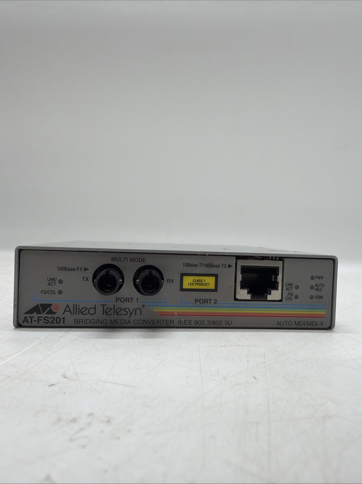 Allied Telesyn AT-FS201 Fast Ethernet Switch  No Power Cable.