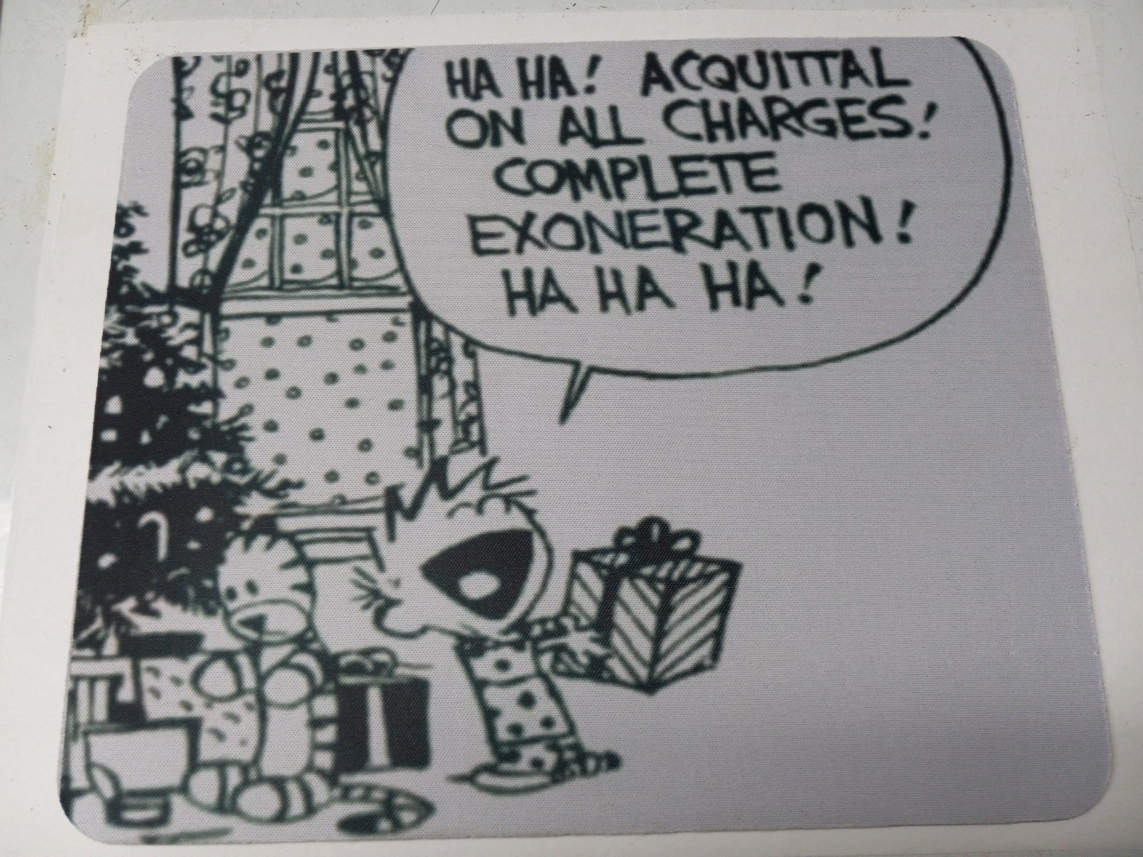 Calvin & Hobbes Christmas Computer Mouse Pad