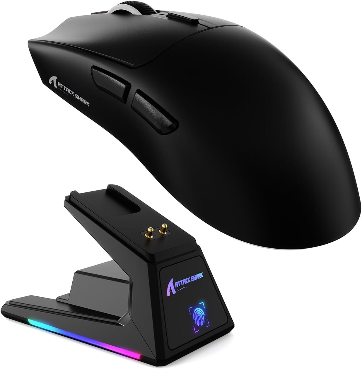 ATTACK SHARK X1 Tri-mode Gaming Mouse With Touchpad RGB Charging Dock PAW3395PRO