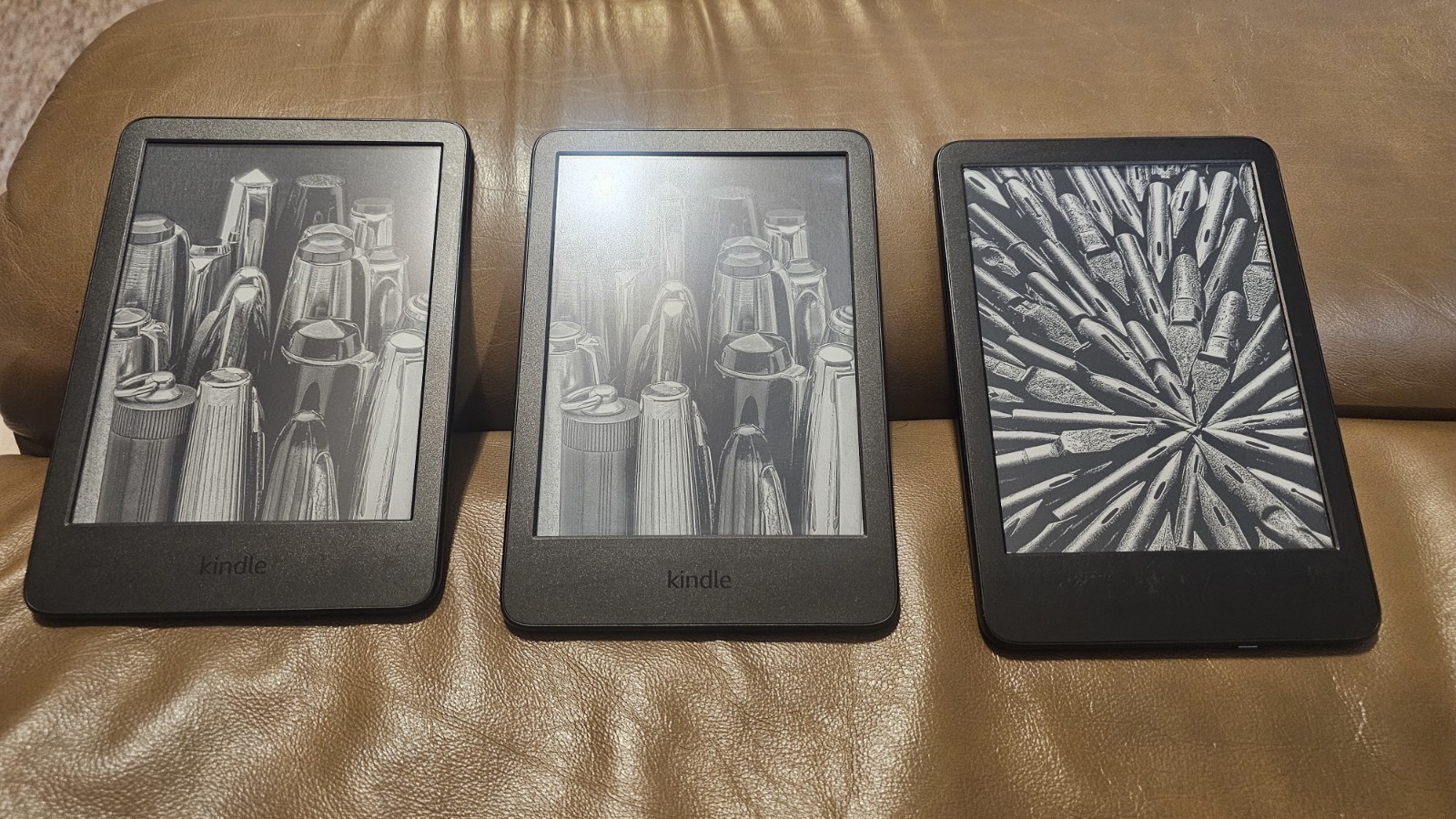 Lot Of (3) Kindle Basic 11th Gen. C2V2L3 very nice E-Readers. All 16gb, w/Ads