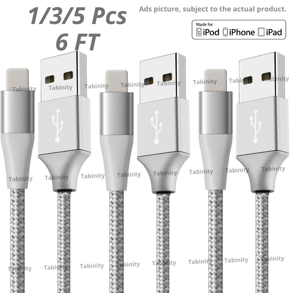 6FT USB Fast Charger Cable Charging Cord for iPhone 13 12 11 Pro Max XS XR 8 7 6