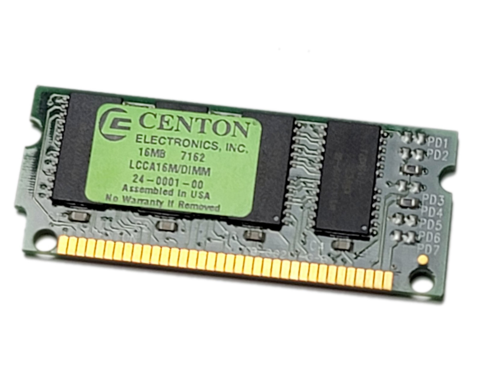 Centon 16MB 7162 LCCA16M/DIMM Memory Module 24-0001-00 Industrial Legacy RAM