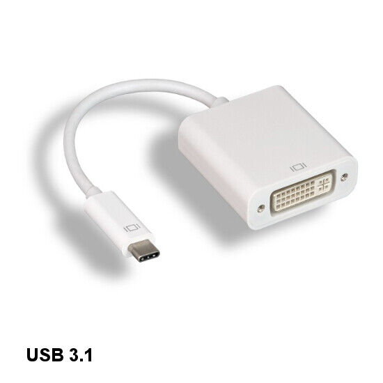 [10X] USB 3.1 Type C Male to DVI Female Converter for PC Smartphone HDTV 1080p