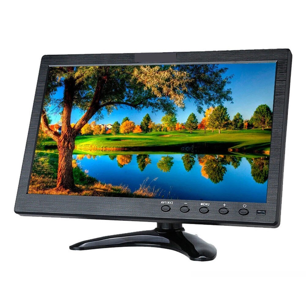 10.1" IPS LCD Screen Security Monitor for PC Gaming CCTV Raspberry Pi PS4 DSLR