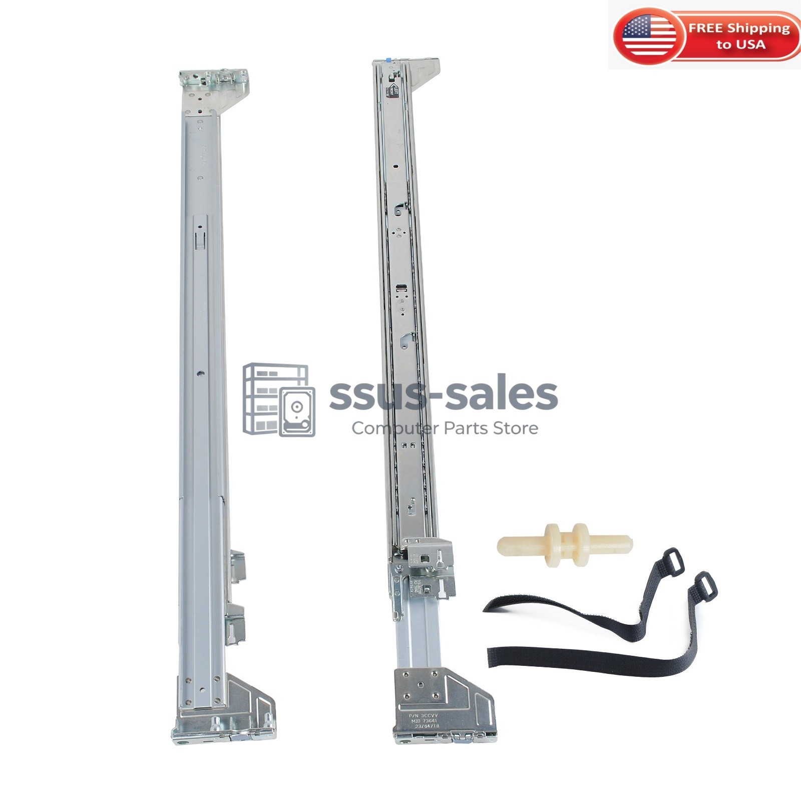 Sliding Rail 0GWJY0 C212M C255T For Dell R910 R920 R930 2U Server Rack Mount Kit
