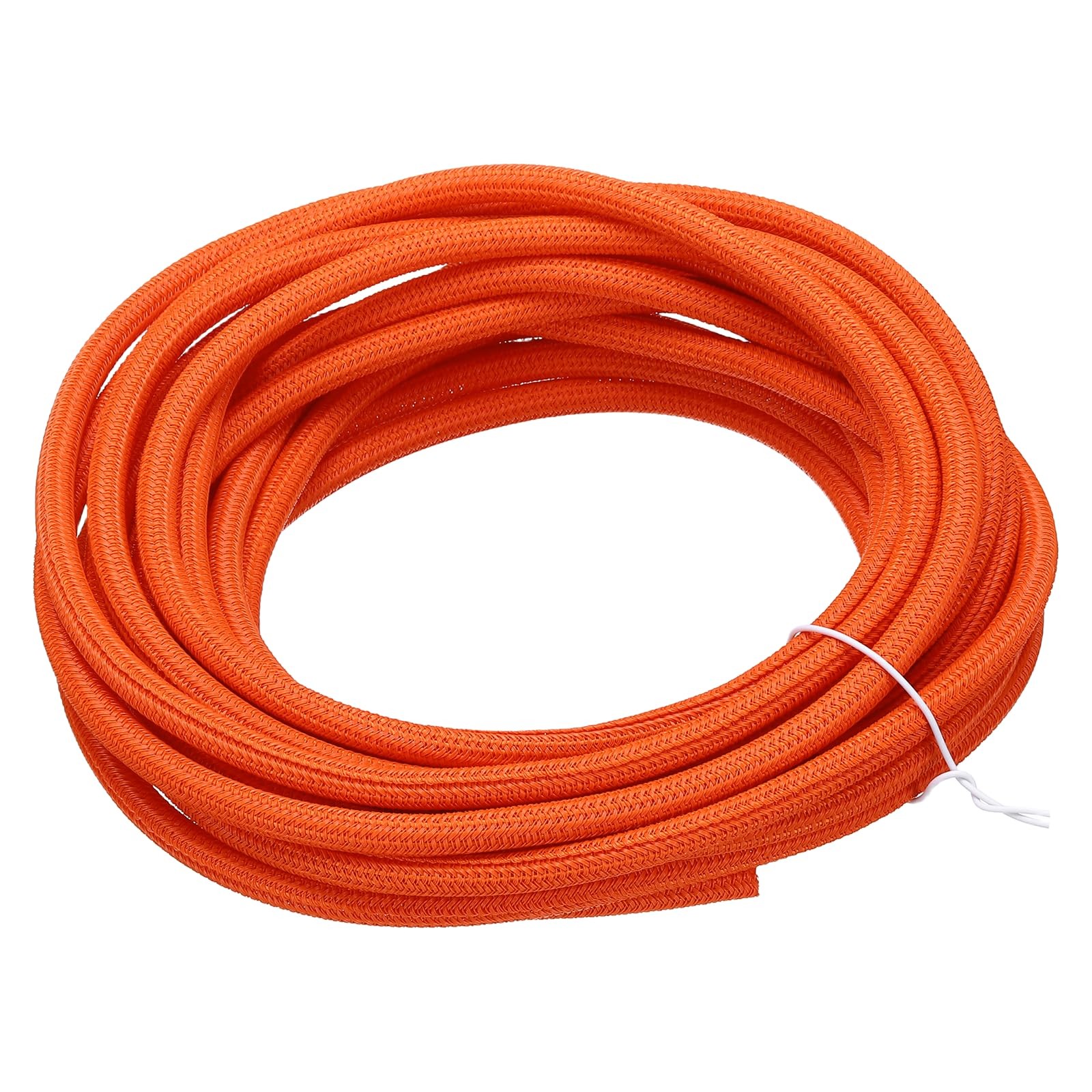 MECCANIXITY Split Sleeve Wire Loom 3/16" 25Ft Orange Self Wrapping Braided Sl...