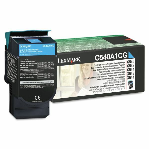 Lexmark C540A1CG Cyan Toner Cartridge C540 Genuine New Sealed Box