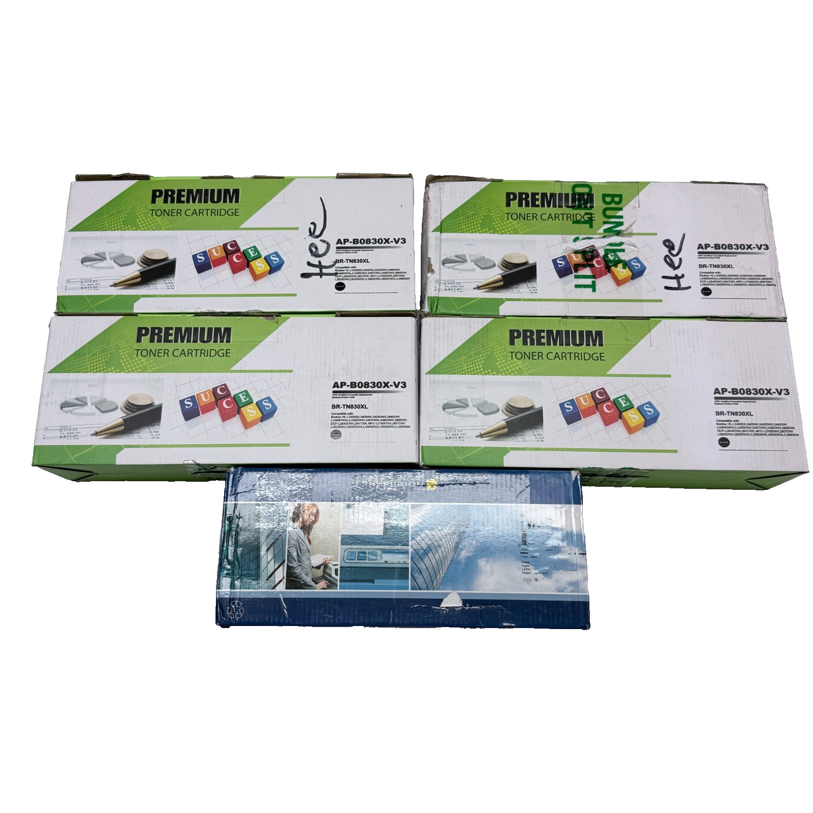 Hyperion & More Compatible Black Toner Replacement for Select Printers Lot of 5