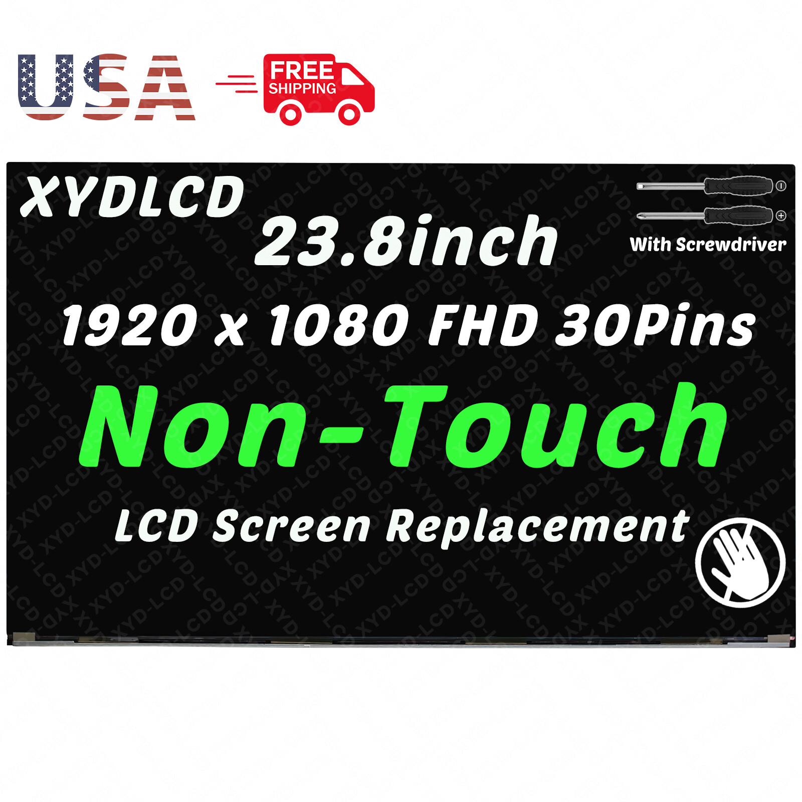 23.8" for Asus M241 M241D M241DA M241DAT Borderless LCD Non-Touch Screen Display