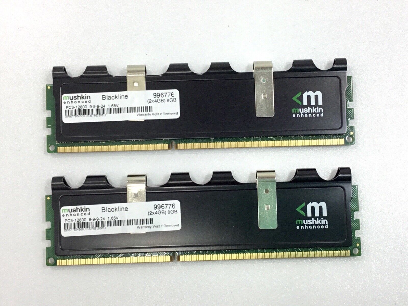 2- 8GB (2 x 4GB) Mushkin 996776 Blackline DDR3 desktop DIMMs PC3-12800U RAM