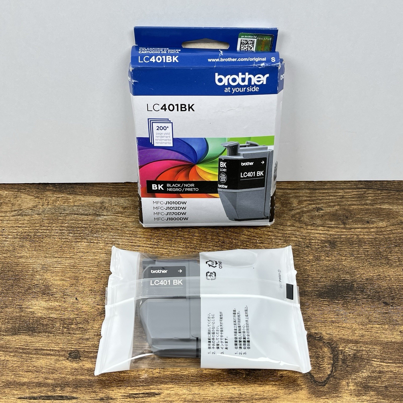 Genuine Brother LC401BK Standard Yield Black Ink Cartridge (Exp: 04/2028) - New