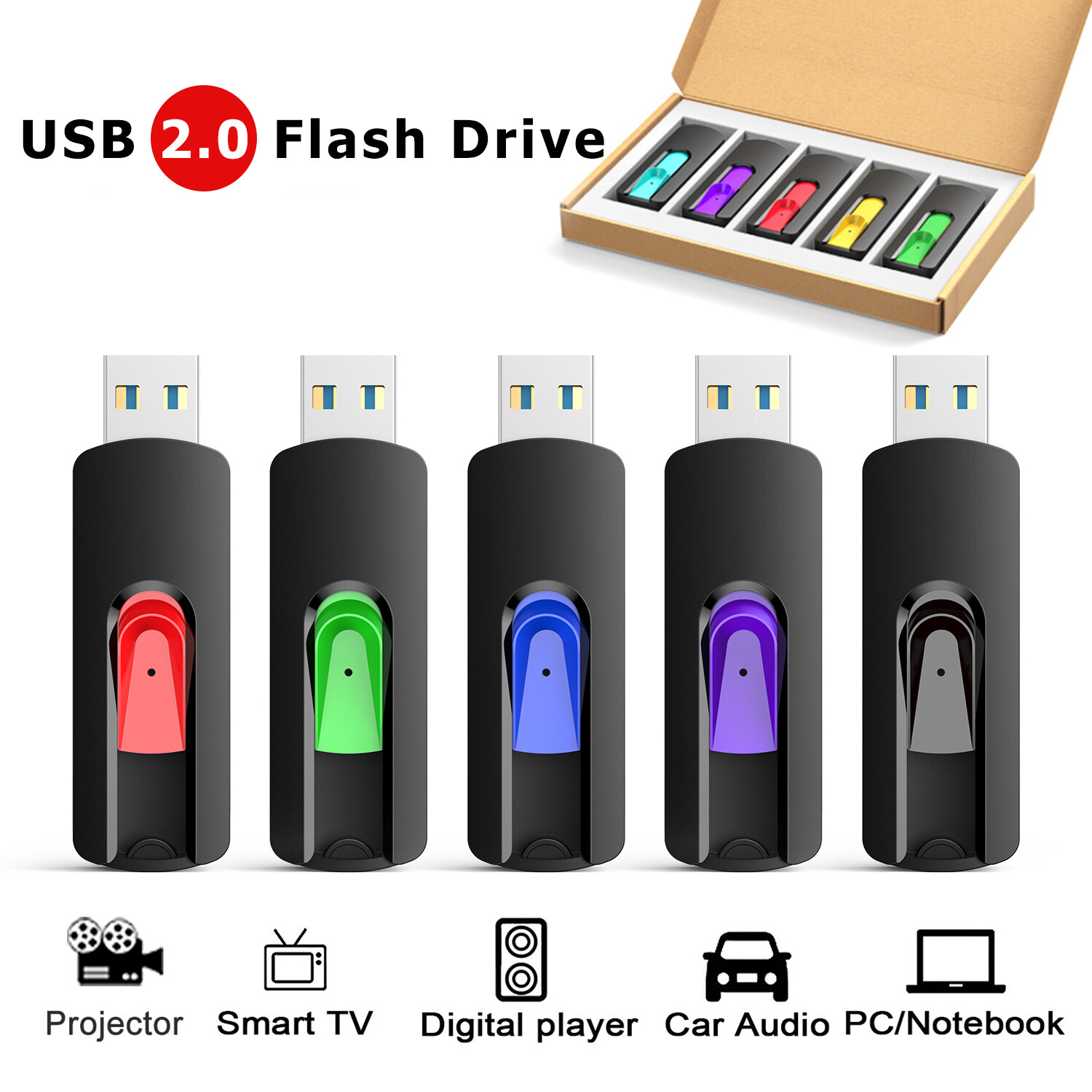 5/10 USB 2.0 Flash Drive Memory Stick Thumb Drive Data Storage 8G,16G,32G,64G