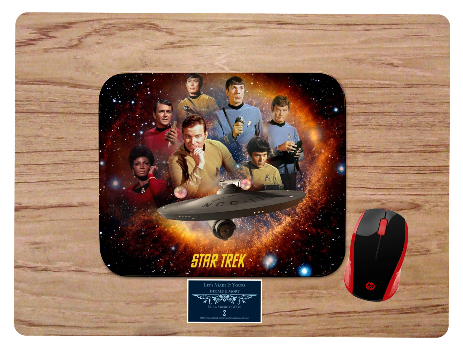 STAR TREK ORIGINAL SERIES CUSTOM DESIGN MOUSE PAD MOUSEPAD DESK MAT PC GAMING