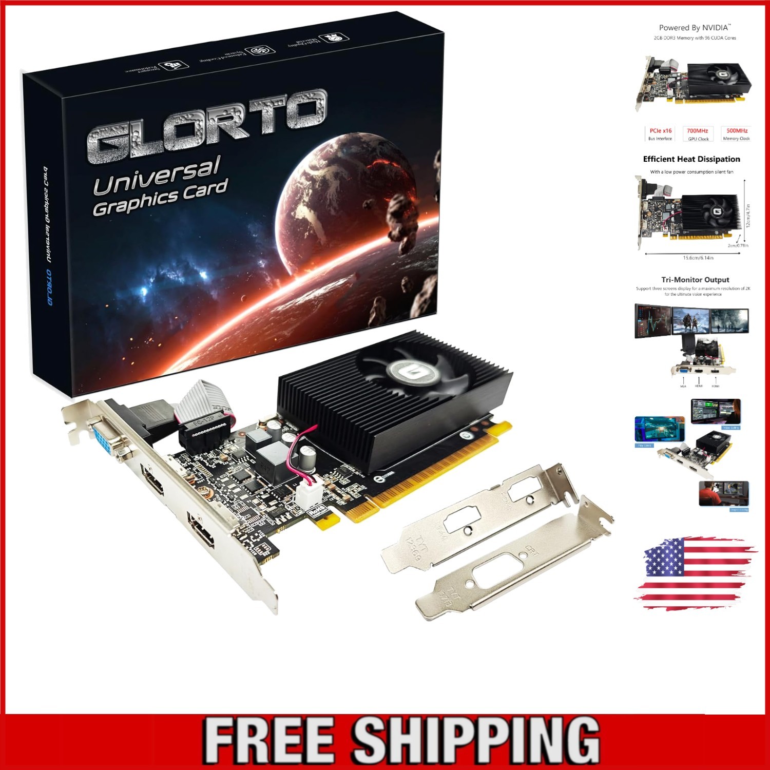 Upgrade Your Graphics with GeForce GT 730 2GB - Perfect for Editing and Gaming
