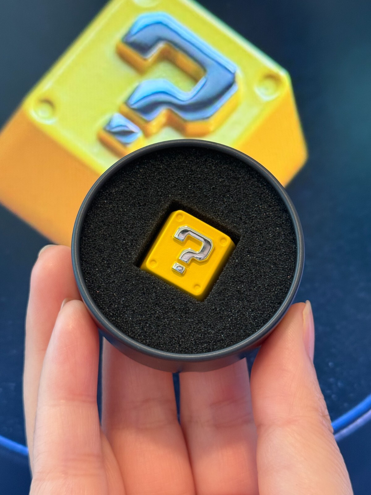 Mario Mystery Block Keycap Questionmark Keycap Zinc Alloy R4 Keycap